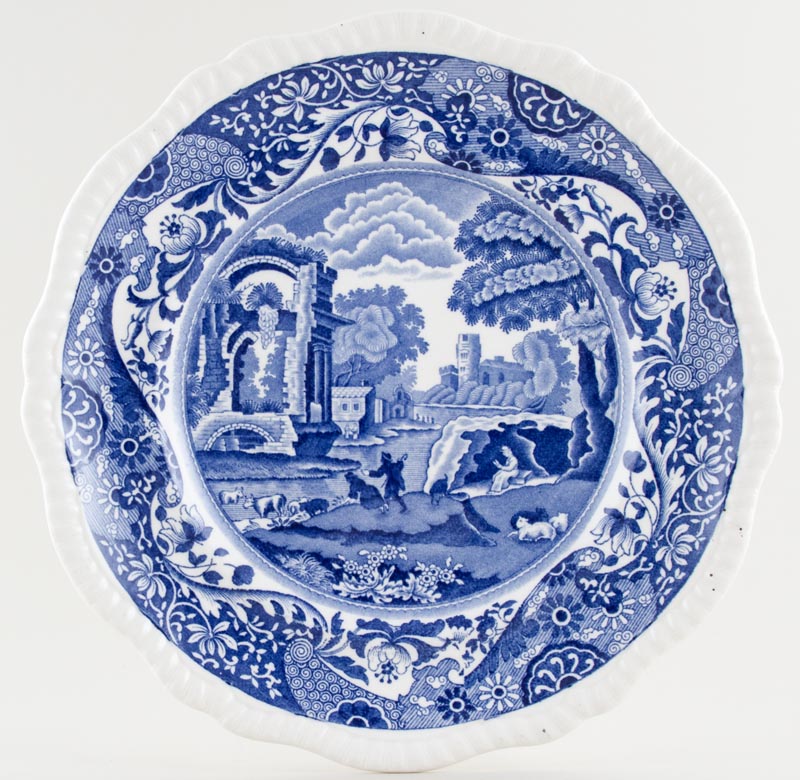 Plate gadrooned rim c1930s